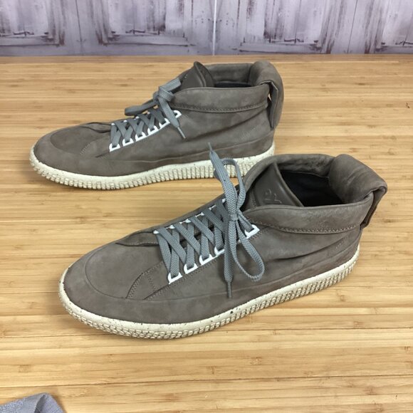 O.X.S. Taupe Hi Top Soul Sneaker Shoes 12 - Picture 4 of 11